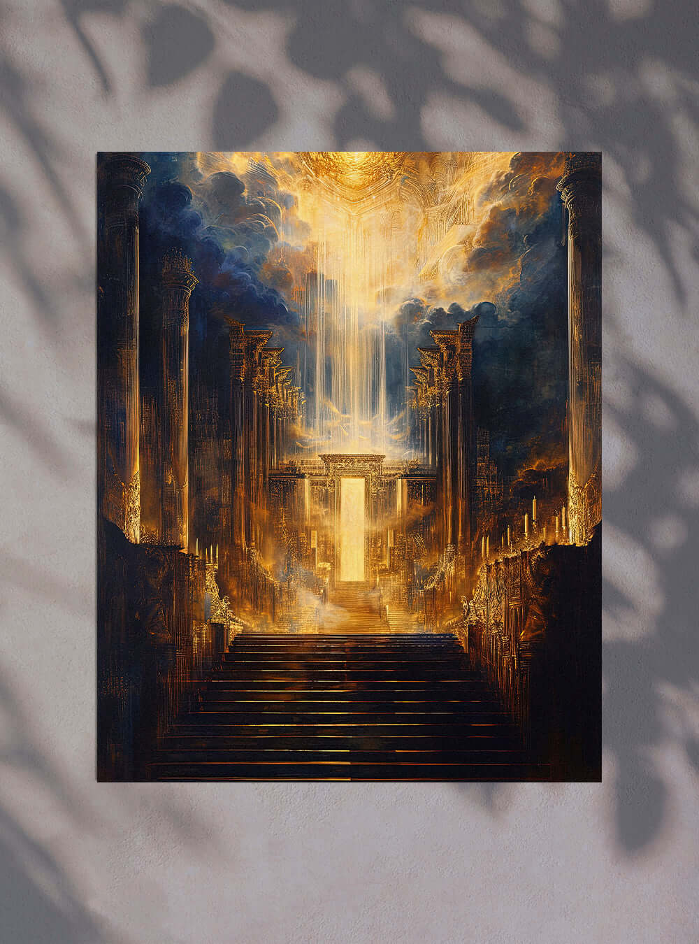 Hebrews 1:1 Majestic Divine Light Scripture Poster Print