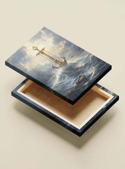 Hebrews 6:19 Majestic Anchor Sacred Art Canvas Print