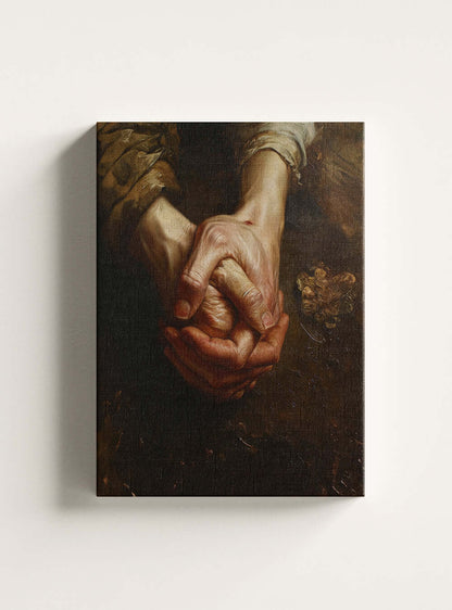 Inspiring Christian Canvas Art: Neoclassical Faith Transition Oil Painting