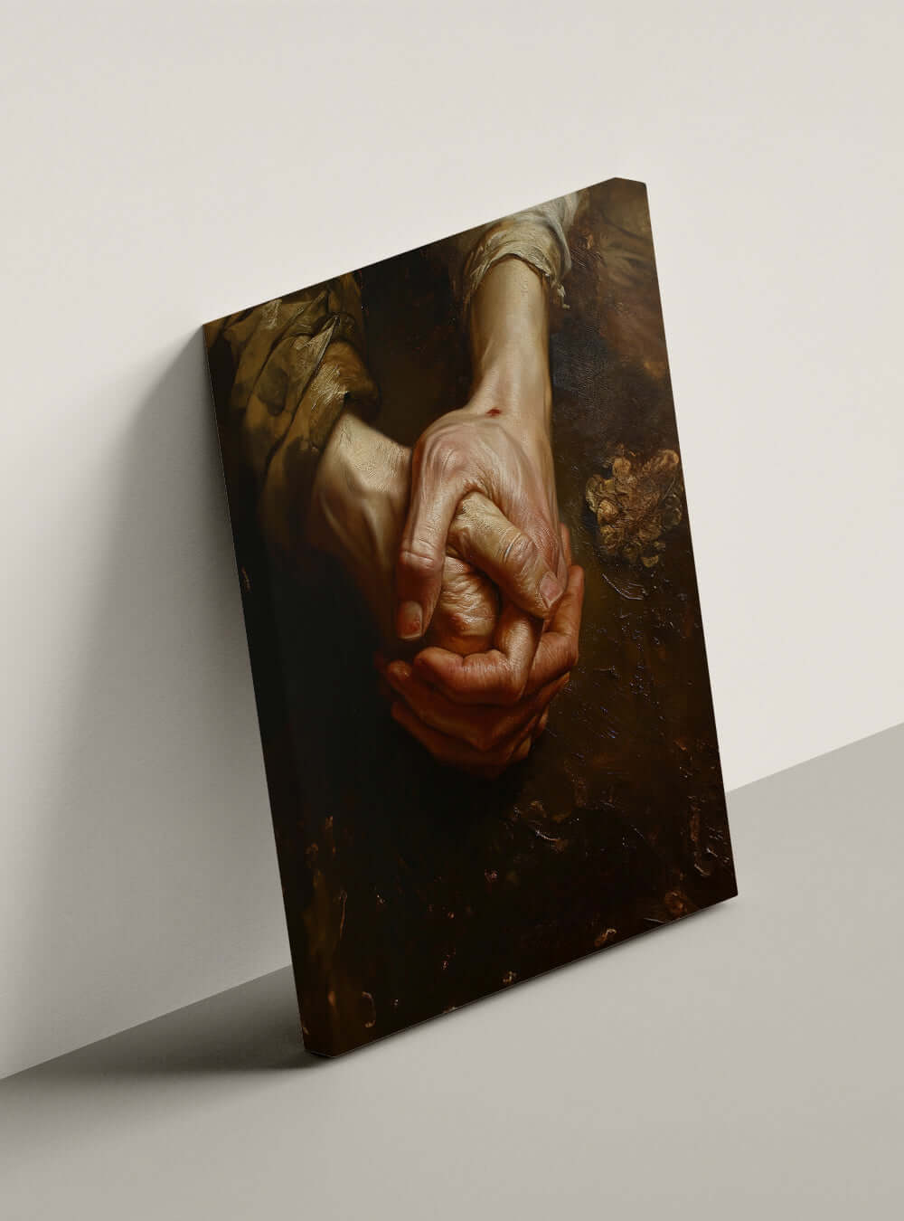 Inspiring Christian Canvas Art: Neoclassical Faith Transition Oil Painting