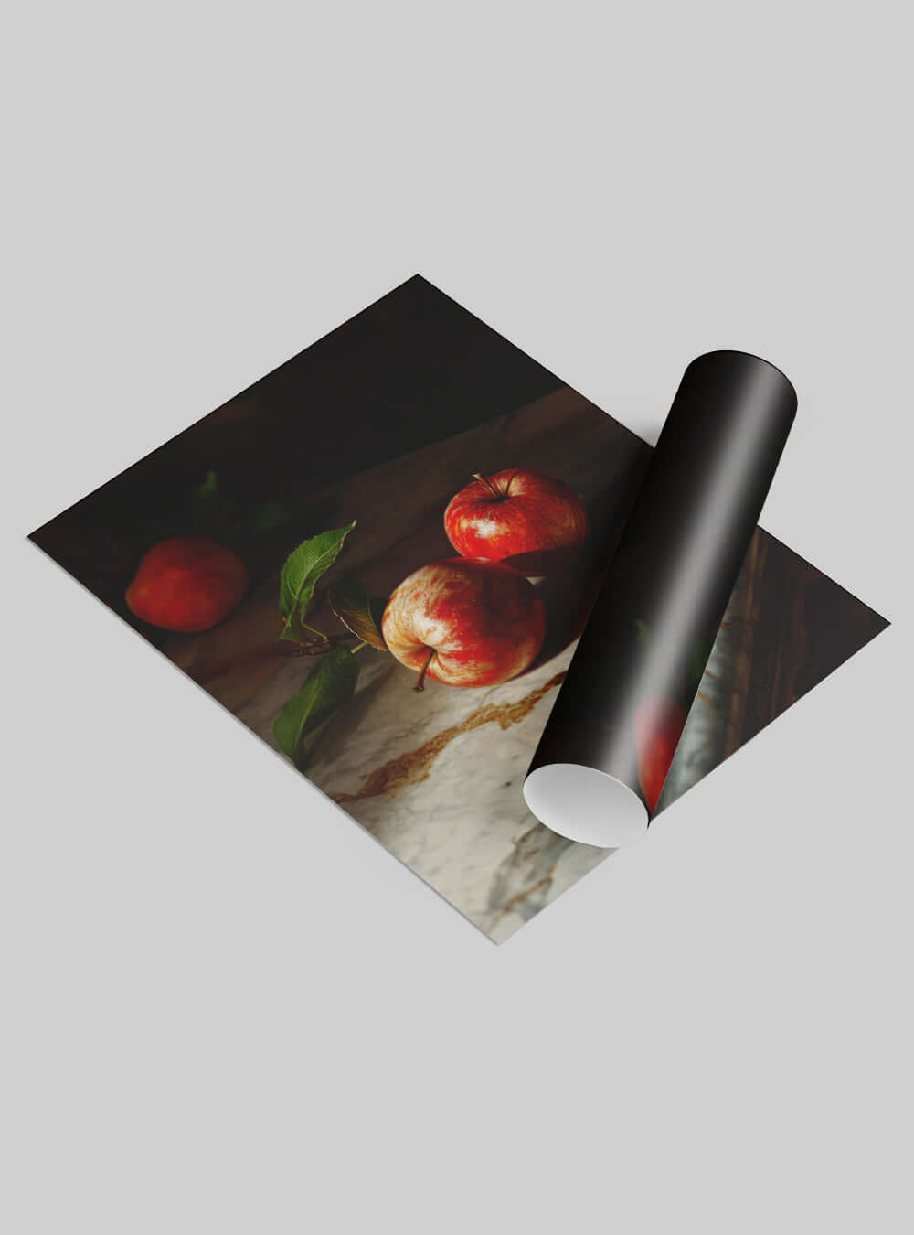 Inspiring Christian Poster: Elegant Temptation Still-Life Apple Print