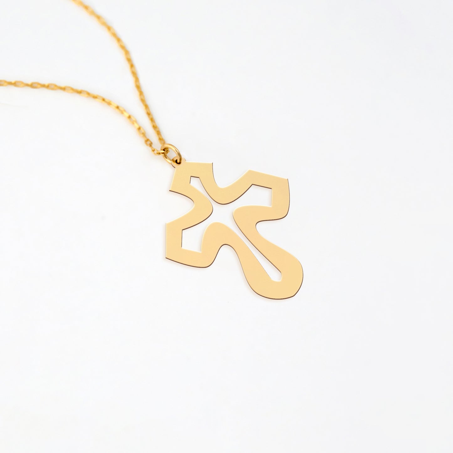 Holysteller Cross - Sterling Silver 14K Gold Plated Necklace - Jewelry Gift