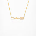 Custom Scripture Name Necklace Gold Vermeil over Sterling Silver