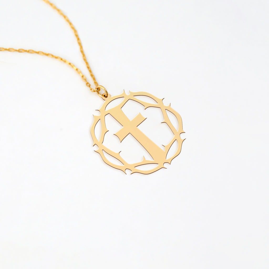 Crown of Thorns Necklace 18k Gold Vermeil