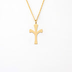 Gold Plated Holy Prayin Cross 925 Sterling Silver Necklace