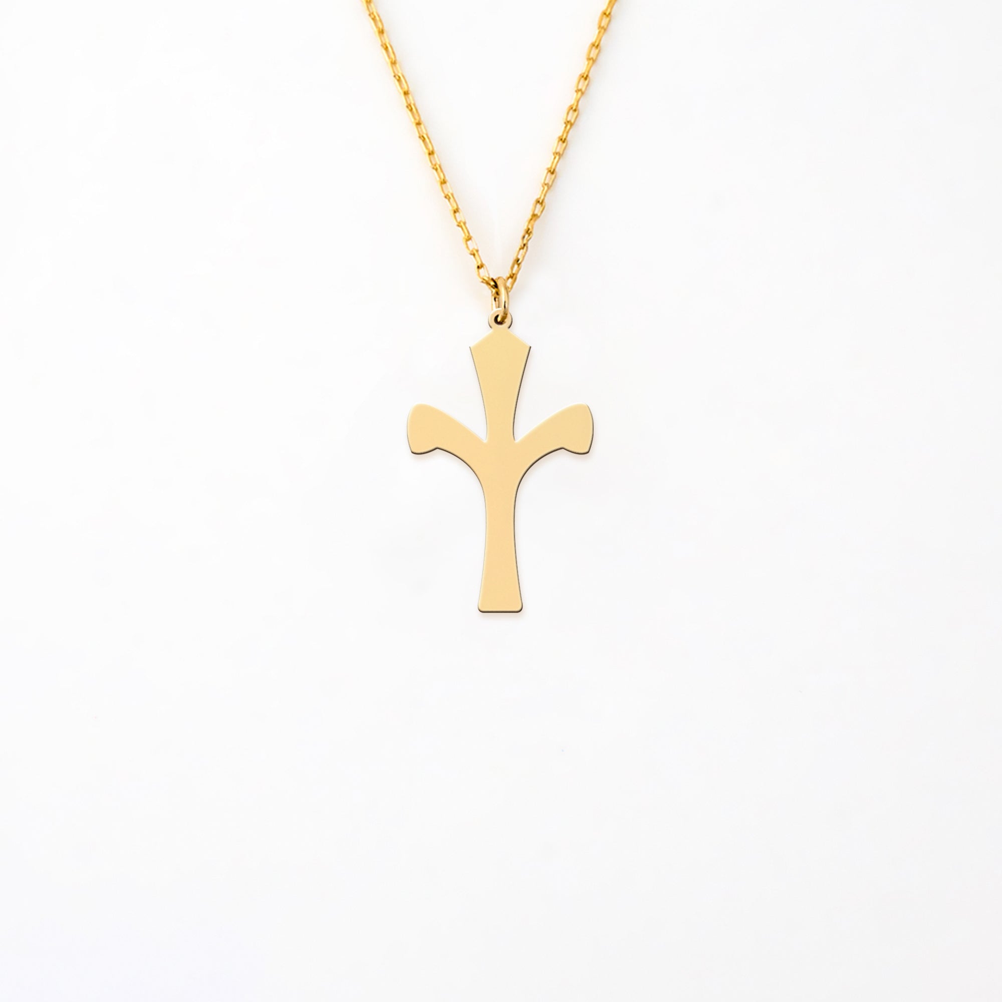 Gold Plated Holy Prayin Cross 925 Sterling Silver Necklace