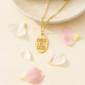 Oval Child of God 14K Gold Plated Sterling Silver Necklace