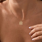 Minimal Gate of Heaven Gold Vermeil Necklace