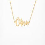 Name Necklace 14K Gold Plated Sterling Silver Necklace