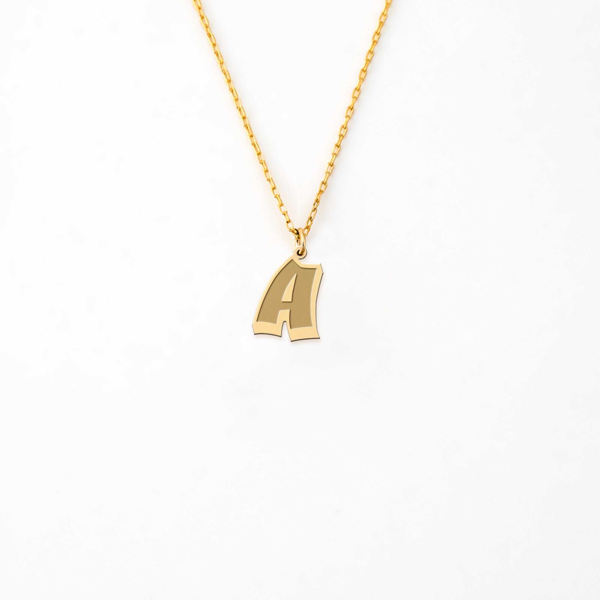 Initial 14K Gold Plated Sterling Silver Necklace