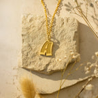 Initial Necklace Gold Vermeil over Sterling Silver