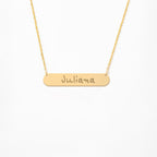 Chic Bar Necklace 14K Gold Plated Sterling Silver Necklace