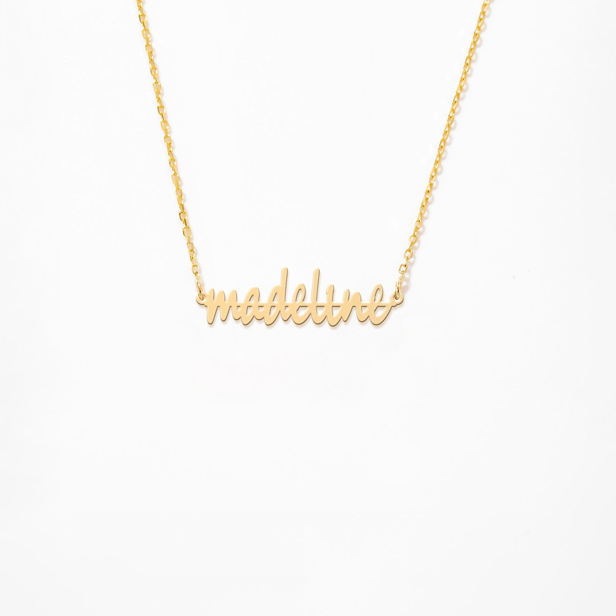Script Name 14K Gold Plated Sterling Silver Necklace