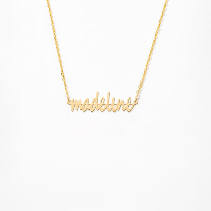 Script Name 14K Gold Plated Sterling Silver Necklace
