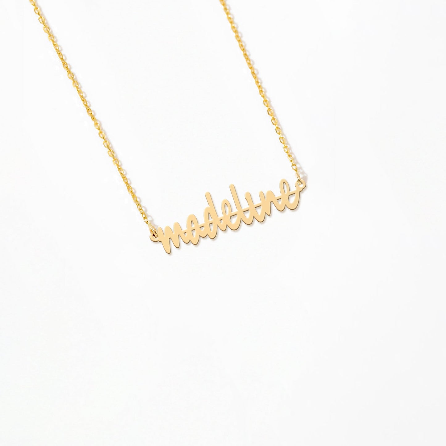 Script Name 14K Gold Plated Sterling Silver Necklace