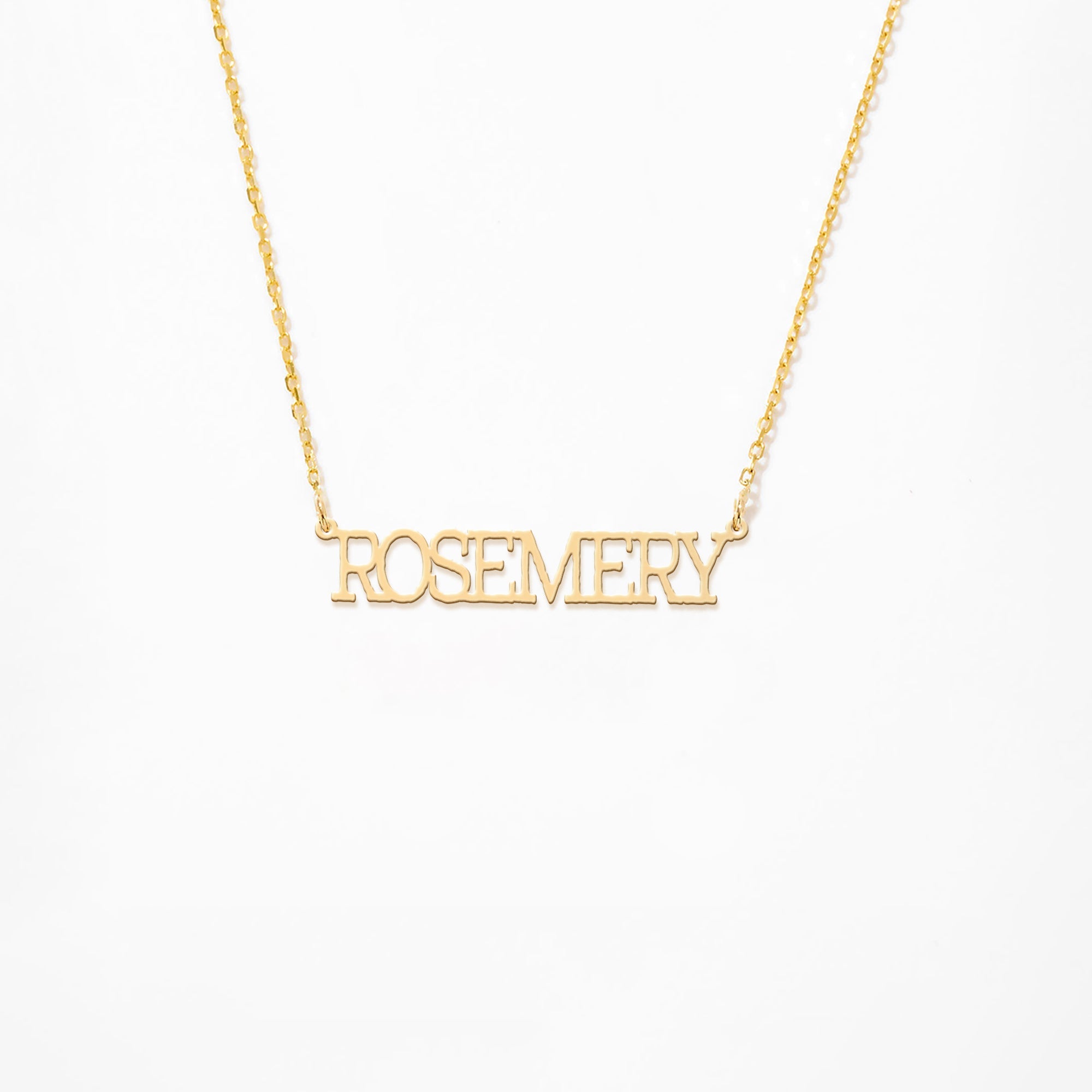 Custom Typewriter Necklace 14K Gold Plated Sterling Silver Necklace