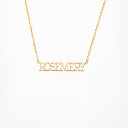 Custom Typewriter Necklace 14K Gold Plated Sterling Silver Necklace