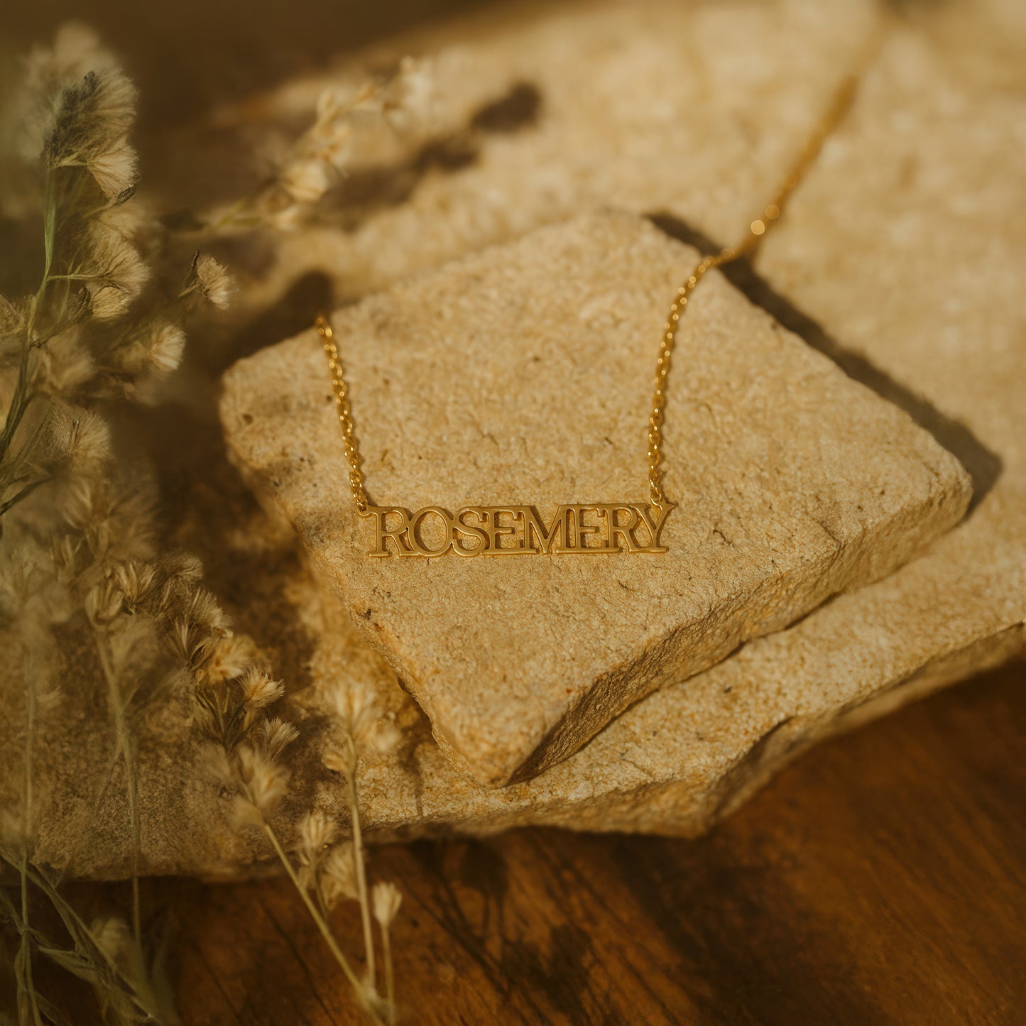 Custom Typewriter Necklace 14K Gold Plated Sterling Silver Necklace