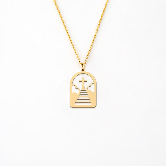 Cross 14K Gold Plated Sterling Silver Necklace