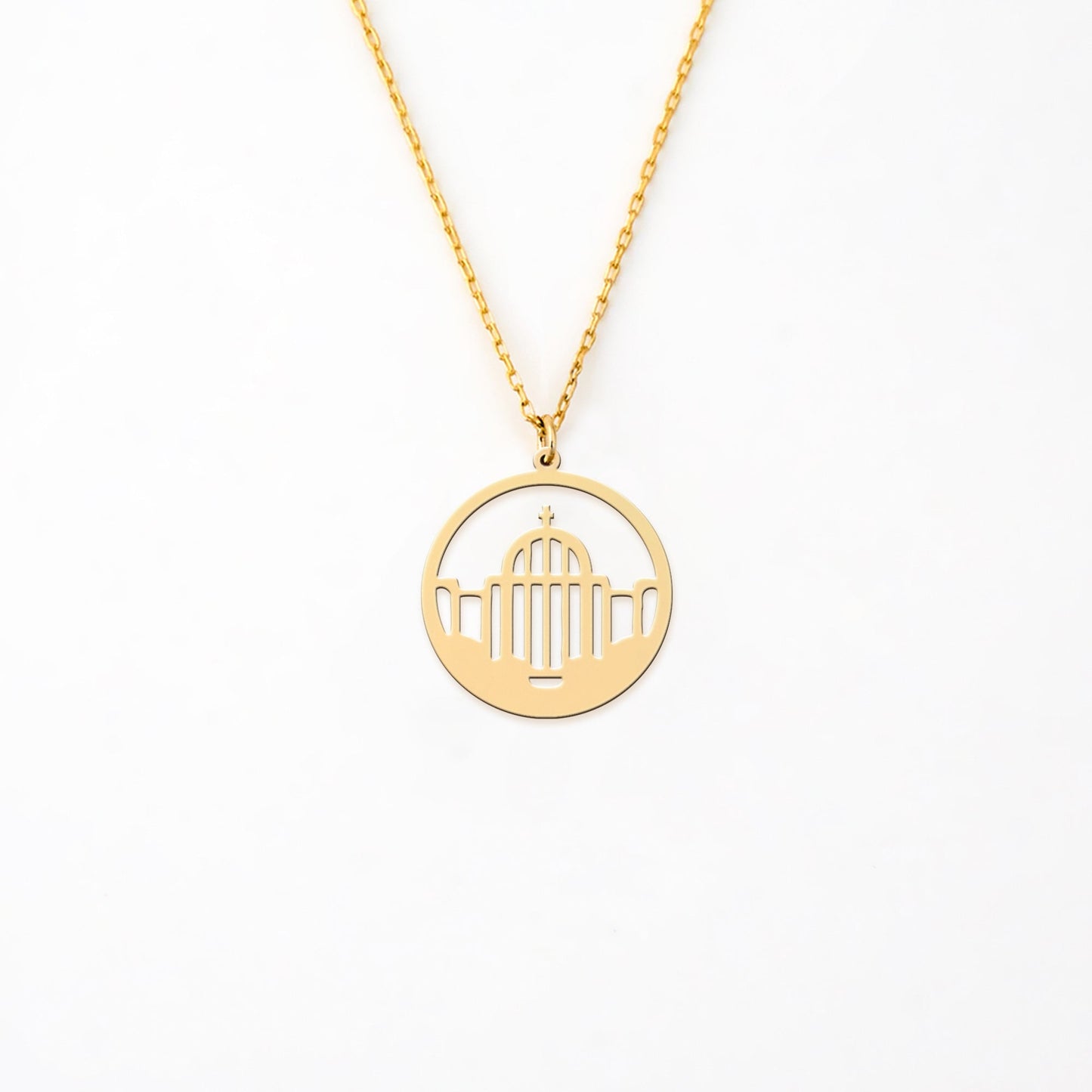 Gateway Pendant 14K Gold Plated Sterling Silver Necklace