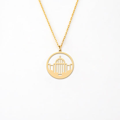 Gateway Pendant 14K Gold Plated Sterling Silver Necklace