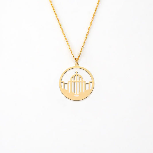 Gateway Pendant 14K Gold Plated Sterling Silver Necklace