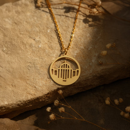 Gateway Pendant 14K Gold Plated Sterling Silver Necklace