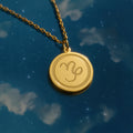 Capricorn Zodiac Necklace in Yellow Gold Vermeil