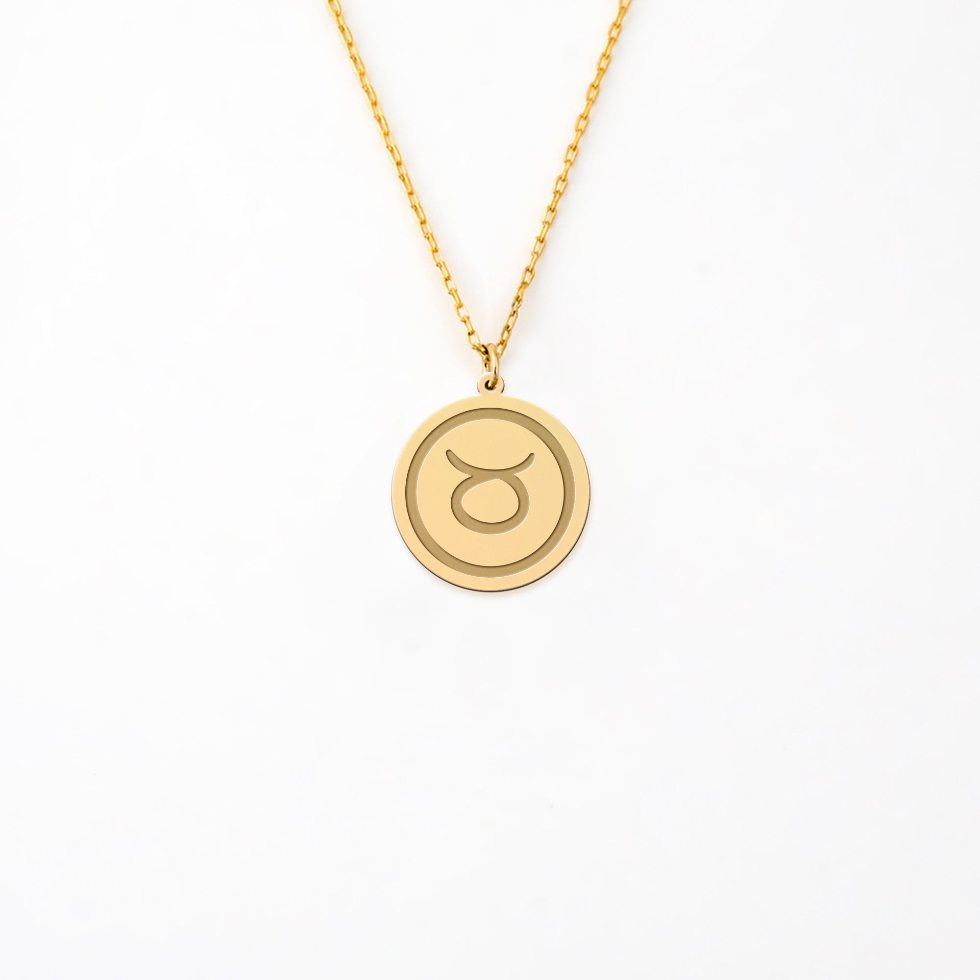 Taurus Zodiac Sterling Silver Necklace