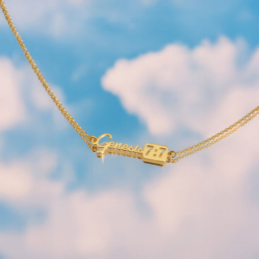 Personalized Verse Nameplate 14K Gold Plated Sterling Silver Bracelet