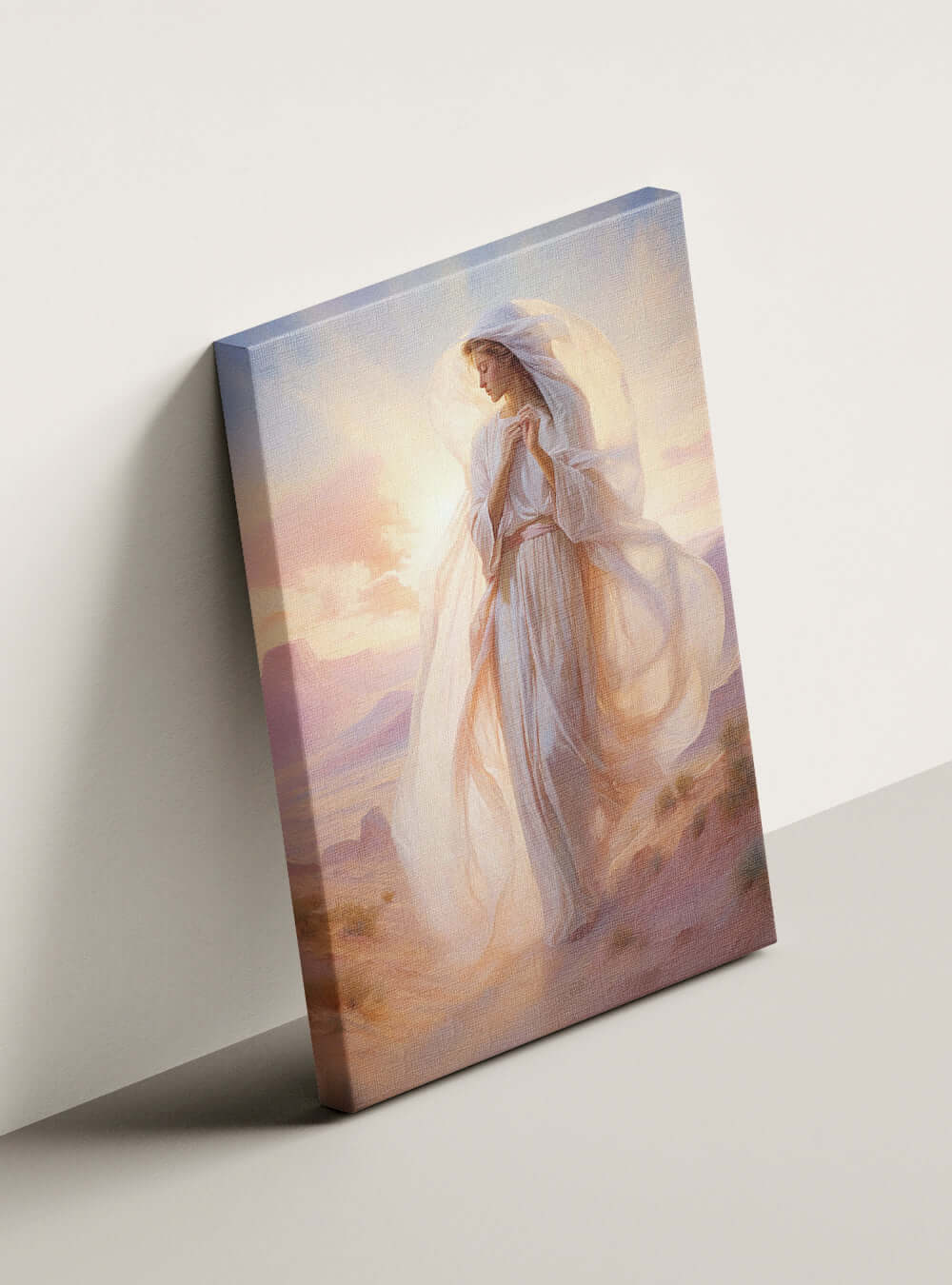 James 1:17 Angelic Sunset Christian Wall Art Canvas Print