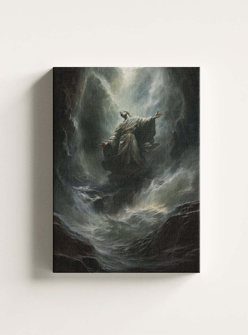 James 1:2 Majestic Figure Christian Decor Canvas Print