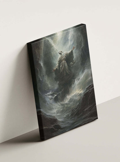 James 1:2 Majestic Figure Christian Decor Canvas Print