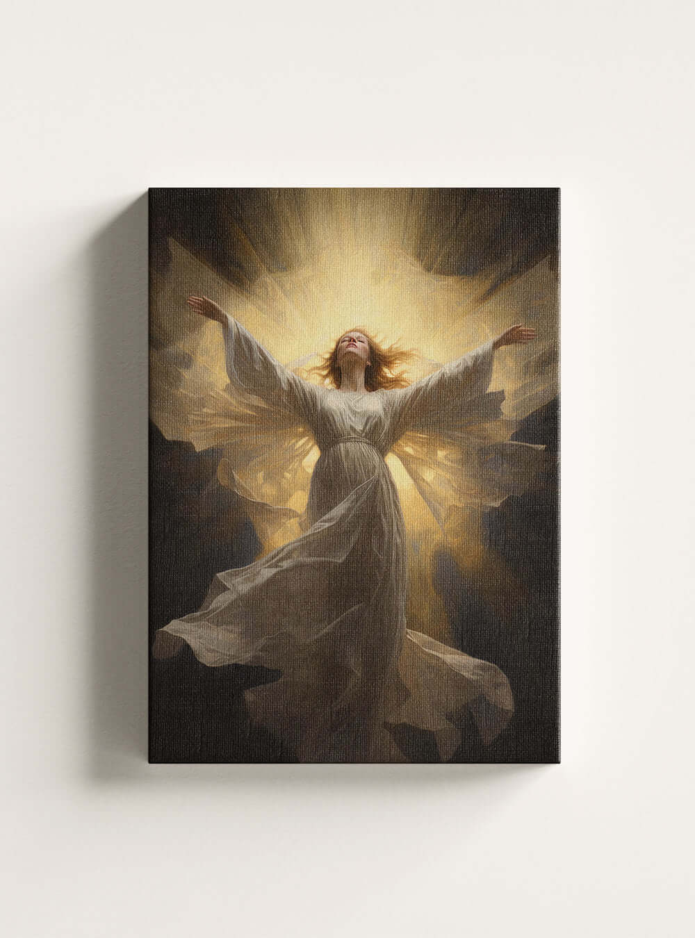 James 2:26 Angelic Figure - Christian Artwork Canvas Print