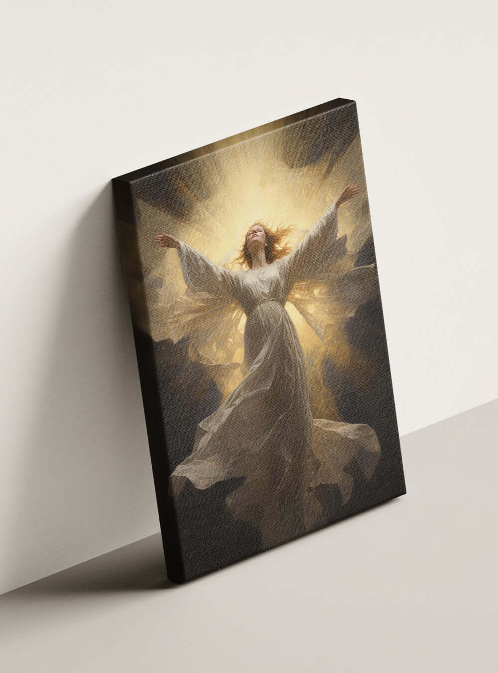 James 2:26 Angelic Figure - Christian Artwork Canvas Print