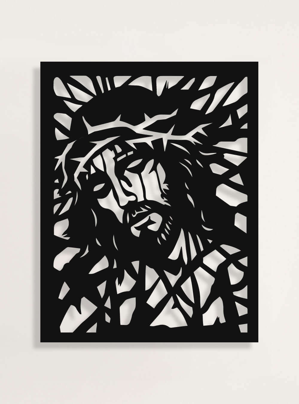 Jesus Abstract Metal Wall Art- Christian Wall Decor