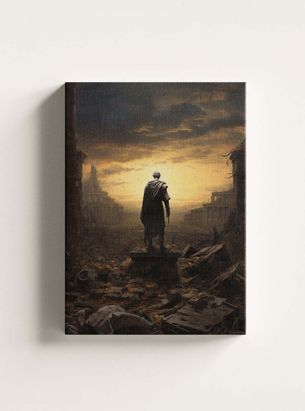 Job 1:21 Captivating Wisdom - Religious Painting Canvas Print