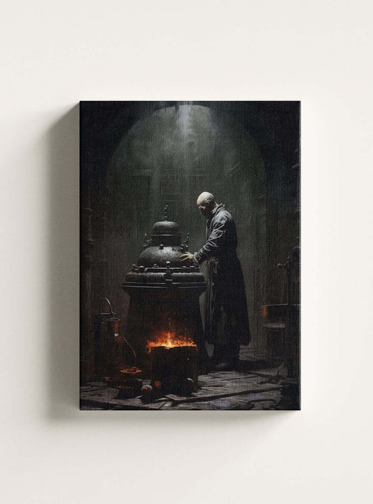 Job 23:10 Alchemist's Revelation - Christian Art Canvas Print