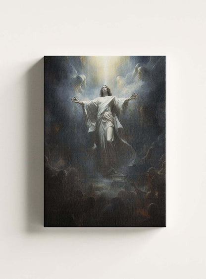 John 11:26 - Christian Canvas Art - Eco-Friendly Print