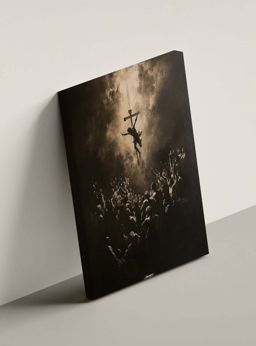 John 13:7 Dramatic Crucifixion Scene Canvas Print