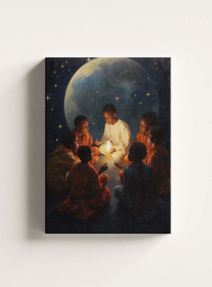 John 14 Radiant Sanctuary - Christian Canvas Print