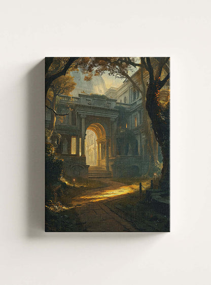 John 14:3 Sacred Art Enchanted Archway Bible Canvas Print