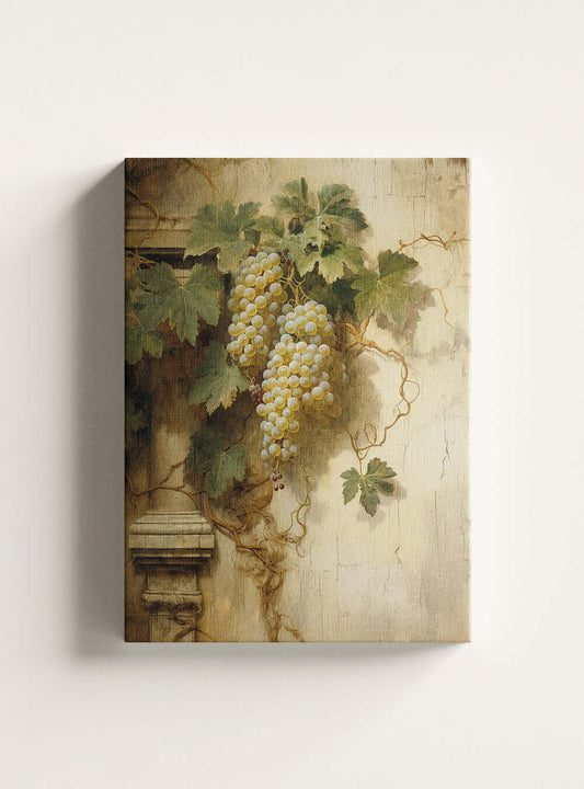 John 15:5 Sun-Kissed Grape Art Christian Canvas Print