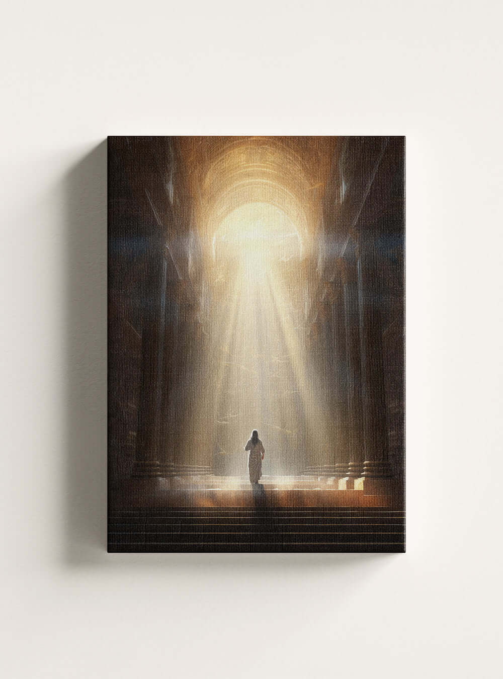 John 17:17 Angelic Light Bible Scripture Canvas Print