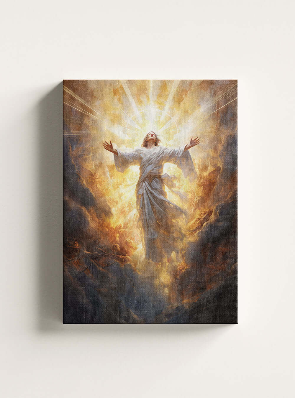 John 3:16 - Majestic Being Bible Verse Canvas Print