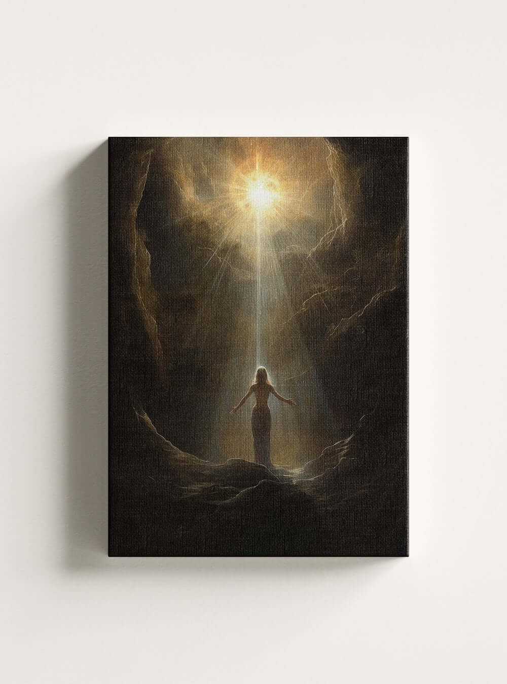 John 3:3 Celestial Figure - Christian Canvas Print