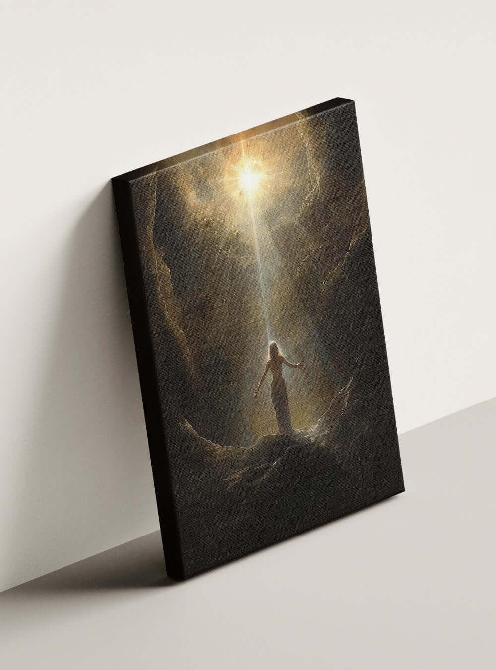 John 3:3 Celestial Figure - Christian Canvas Print