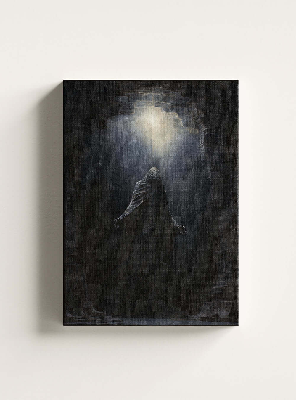 John 5:24 Mystical Figure Christian Artwork Canvas Print