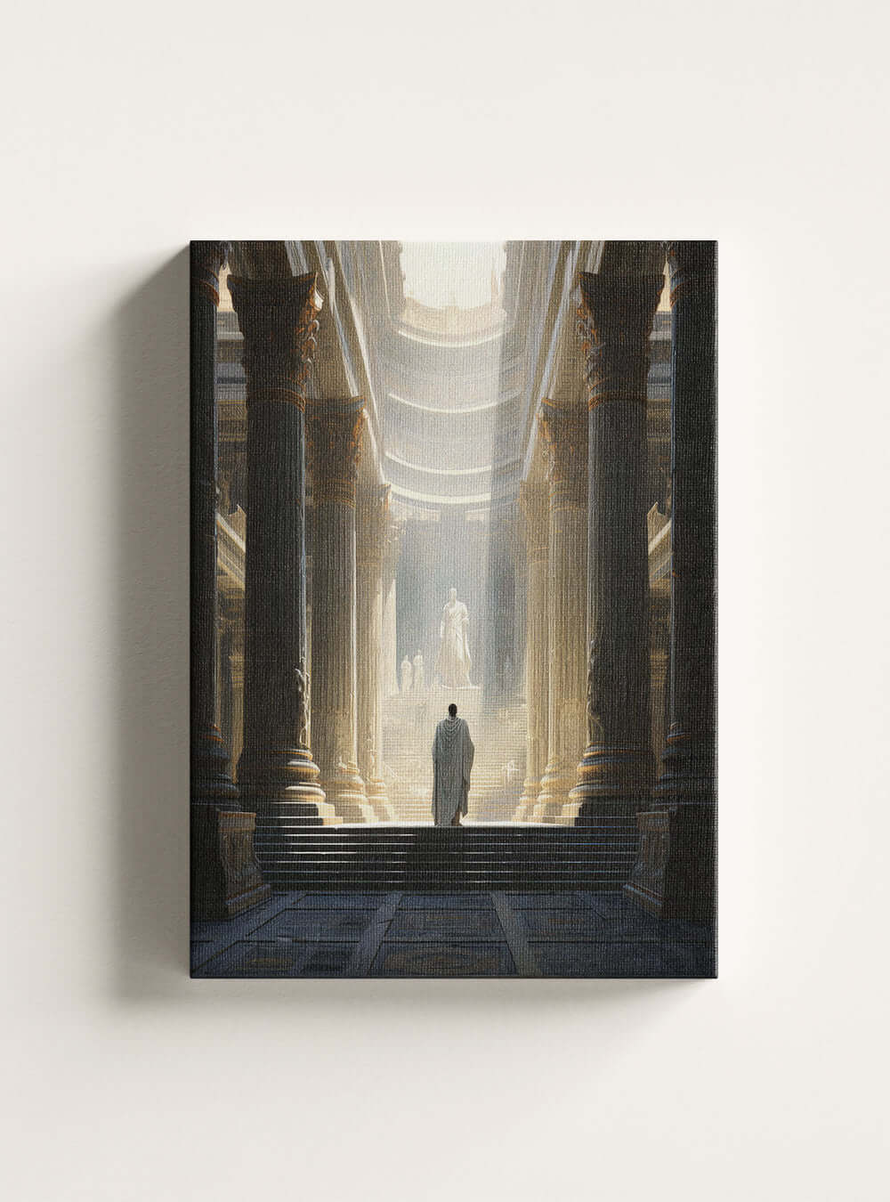 John 7:37 Majestic Temple Bible Scripture Canvas Print