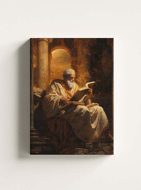 John 8:32 Timeless Scholar - Modern Christian Art Canvas Print